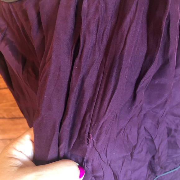 Thread Social Plum one should silk dress - Picture 7 of 7